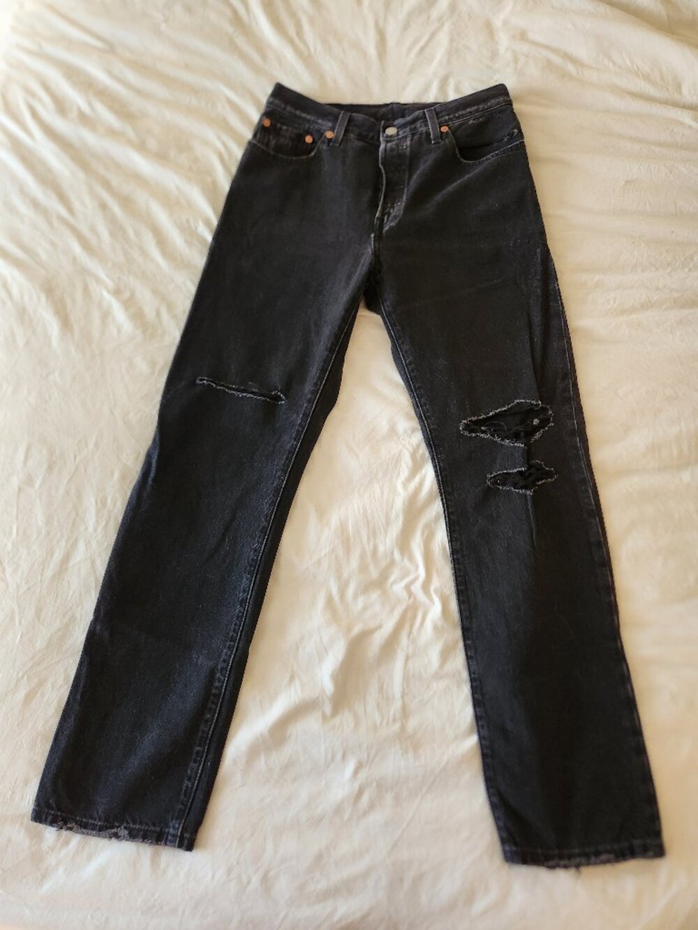 Levi's 501 Original Distressed Snatched Waist